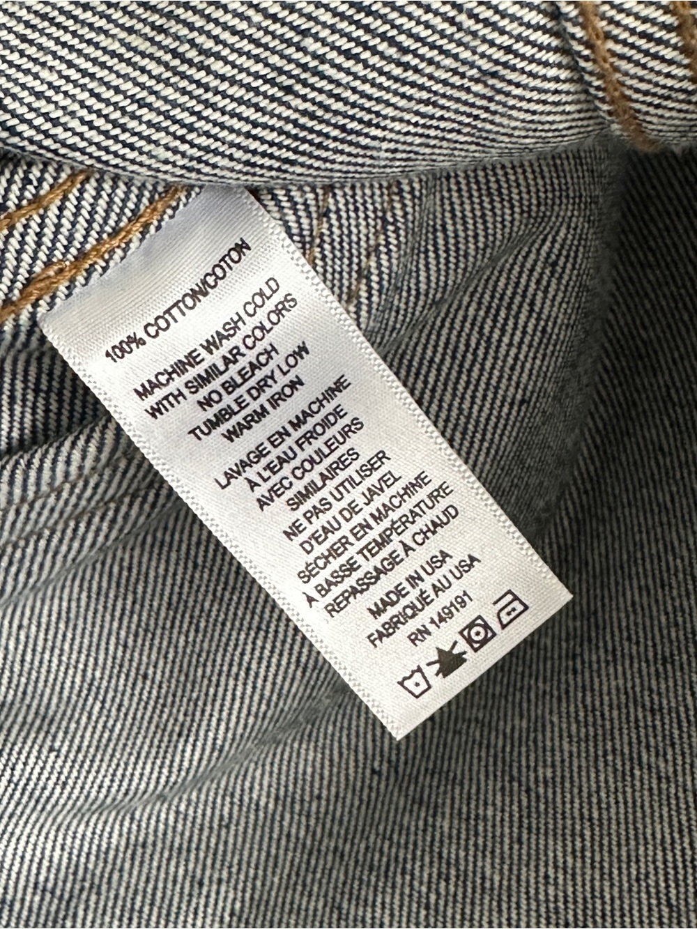 Topo Designs Dark Blue Men's Denim TruckeR Jacket - Picture 4 of 4
